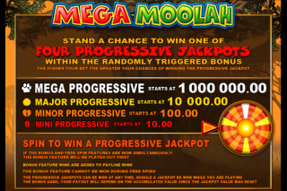 Jackpots Progressifs Mega Moolah