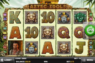 Capture d'écran de la machine à sous Mobile Aztec Idols