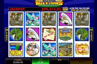 Capture d'écran de la Machine à sous Major Millions Mobile
