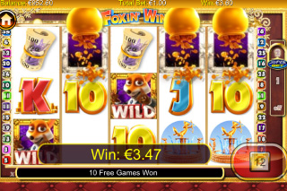 Capture d'écran de la Machine à sous Mobile Foxin' Wins