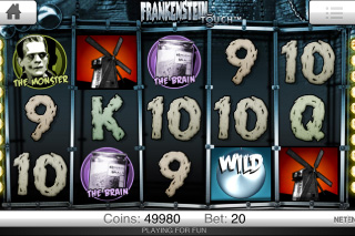 Capture d'écran de la Machine à Sous Mobile Frankenstein Touch