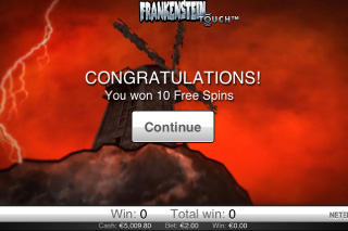 Tours Gratuits de la Machine à Sous Mobile Frankenstein Touch