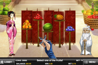 Jeu Bonus Ninja Fruits