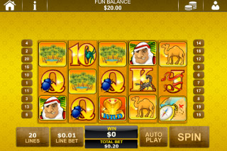 Capture d'écran de la fente Mobile Desert Treasure