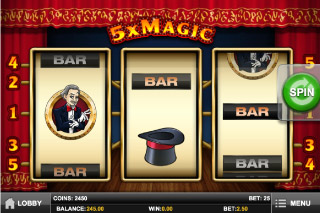 Capture d'écran de la Machine à Sous Mobile 5xMagic