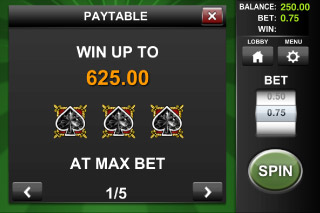 Machine à Sous Mobile Ace of Spades Max Bet Win