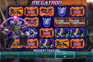 La Machine à Sous Mobile Transformers Megatron Bonus
