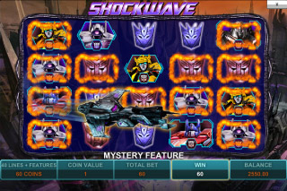 Bonus de la Machine à Sous Mobile Transformers Shockwave