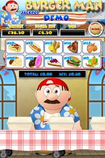 Jeu Bonus de Machine à Sous Mobile Burger Man