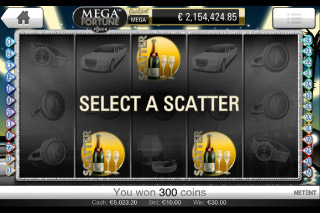 La Machine à Sous Mobile Mega Fortune Touch Se Disperse