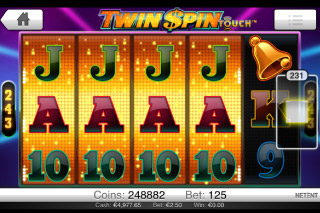 Rouleaux de Machines à Sous Mobiles Twin Spin Touch