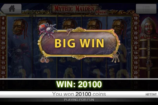 Machine à sous Mythic Maiden Touch Grande Victoire