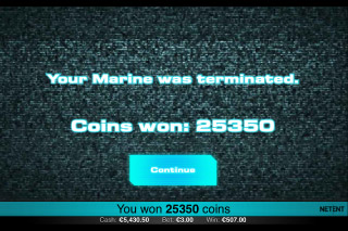 Victoire de la Machine à Sous Mobile Aliens Touch