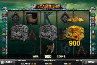 Jeu Bonus de Machine à Sous Mobile Dragon Ship