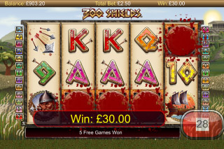 Victoire de la Machine à Sous Mobile 300 Shields