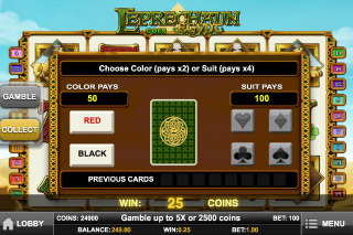 Leprechaun Va en Egypte Fonctionnalité de Pari de Machine à Sous