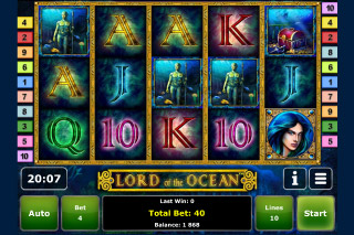 Capture d'écran de la machine à sous mobile Lord of the Ocean