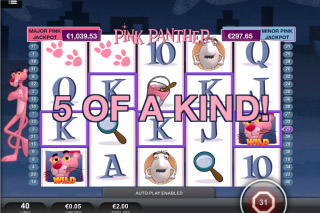 Pink Panther Mobile Slot 5 d'une sorte