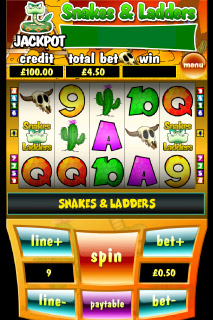 Capture d'écran de la Machine à sous Mobile Snakes & Ladders