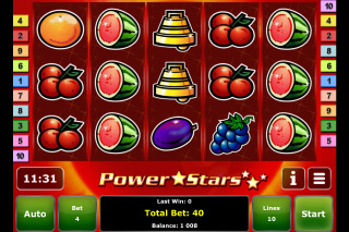 Capture d'écran de la machine à sous Mobile Power Stars