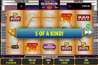 Machine à Sous Mobile Platinum à Succès Rapide Cinq victoires en Nature