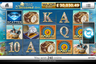 Capture d'écran de la Machine à sous mobile Mega Fortune Dreams