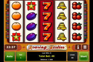 Capture d'écran de la Machine à Sous Roaring Forties Mobile