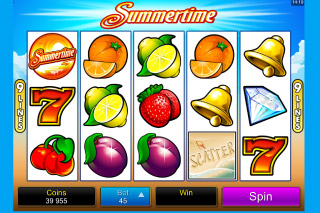 Capture d'écran de la Machine à Sous Summertime Mobile