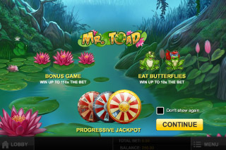 Bienvenue sur la Machine à Sous Mobile Mr Toad