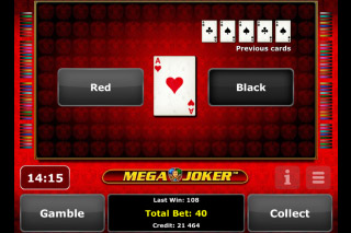 Fonction de Pari de Machine à Sous Mobile Mega Joker