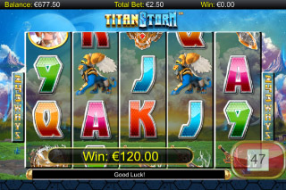 Victoire de Base de la Machine à Sous Mobile Titan Storm