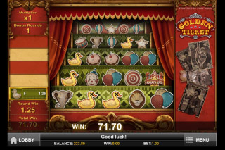 Tours de Bonus Golden Ticket Slot