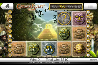Gonzo's Quest Mobile Slot Rouleaux en Cascade