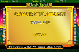 Les Tours Gratuits de la machine à sous Irish Eyes Gagnent