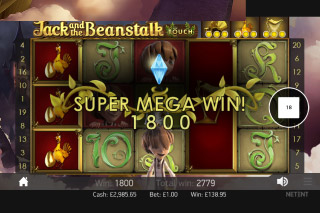 Jack et le Haricot Magique Mobile Slot Super Mega Win
