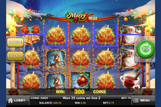 Capture d'écran de la Machine à Sous Mobile Merry Xmas