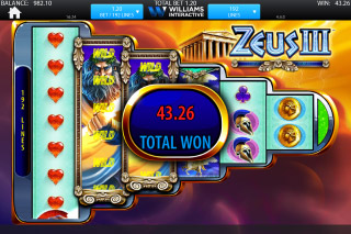 Machine à Sous Mobile Zeus 3 Free Spins Win
