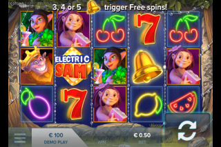 Capture d'écran de la machine à sous mobile Electric Sam