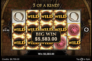 Machine à Sous Mobile Game of Thrones Grande Victoire