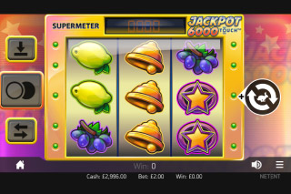 Capture d'écran de la Machine à Sous Mobile Jackpot 6000