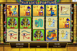 Capture d'écran de la Machine à Sous Mobile Pharaohs Fortune