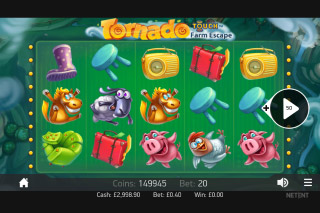 Capture d'écran de la machine à sous mobile Tornado Farm Escape