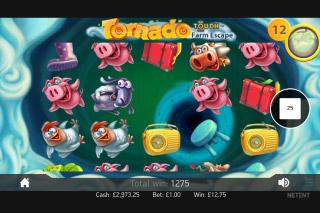 Machine à sous mobile Tornado Farm Escape Tornado Bonus