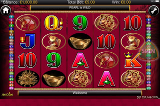 Capture d'écran de la Machine à Sous Mobile 50 Dragons