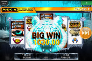 MegaJackpots Siberian Storm Mobile Slot Grande Victoire
