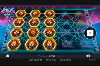 Symboles Empilés de la Machine à Sous Mobile Neon Staxx