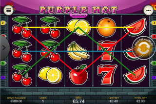 Victoire de la Machine à Sous Mobile Purple Hot