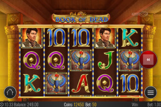 Rouleaux de Machines à Sous Mobiles Book of Dead