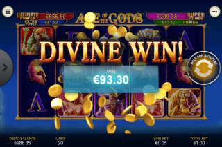 L'Âge des Dieux Jeu Bonus de Machine à Sous Mobile