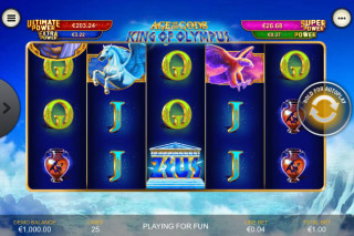 Rouleaux de Machines à Sous Mobiles King of Olympus